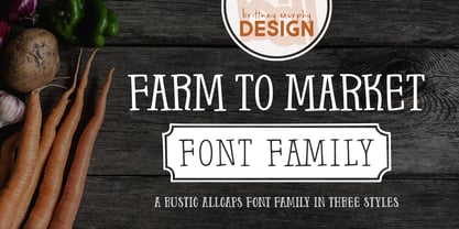 Farm to Market Font Poster 1