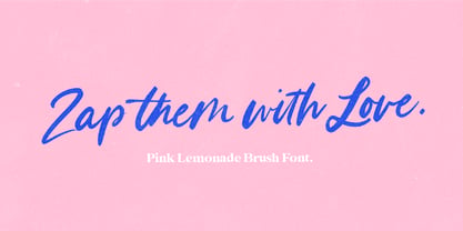 Pink Lemonade Font Poster 12