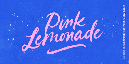 Pink Lemonade Fuente Póster 1