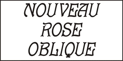 Nouveau Rose Font Poster 4