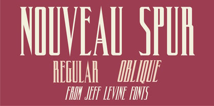 Nouveau Spur JNL Font Poster 1