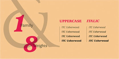 ITC Usherwood Font Poster 2