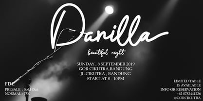 Danilla Font Poster 3