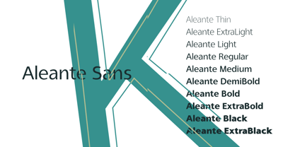 Aleante Sans Font Poster 2