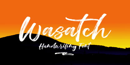 Wasatch Brush Font Poster 1