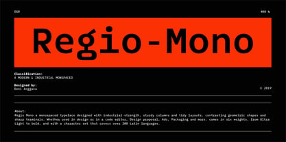 Regio Mono Font Poster 1