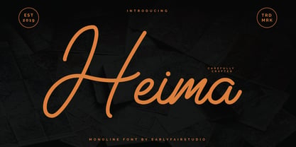 Heima Font Poster 1