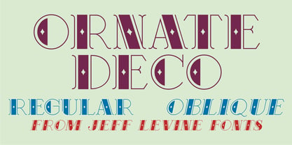 Ornate Deco Font Poster 1