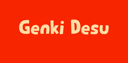 Genki Desu Fuente Póster 1