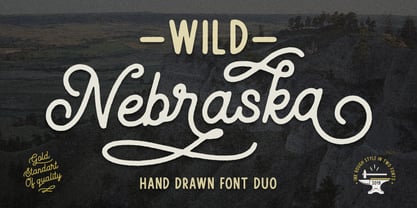 Wild Nebraska Font Poster 1
