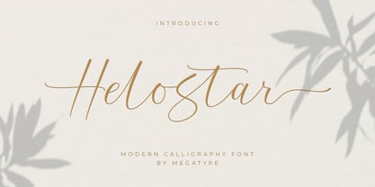 Helostar Script Font Poster 1