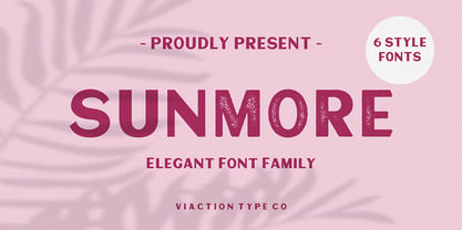 Sunmore Font Poster 1