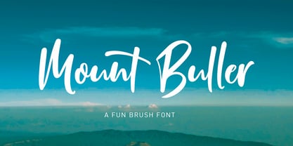 Mount Buller Font Poster 1