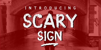 Scary Sign Font Poster 1
