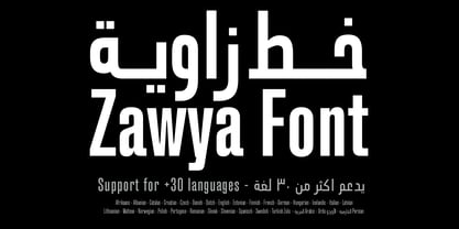 Zawya Pro Arabic Fuente Póster 1