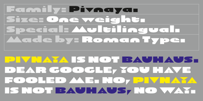 Pivnaya-Latin Font Poster 1