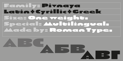 Pivnaya-Cyrillic Greek Fuente Póster 1
