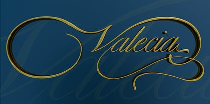 Valecia Font Poster 3