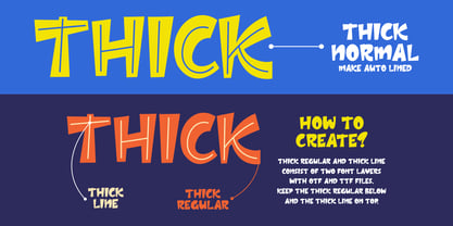 Thick Font Poster 4