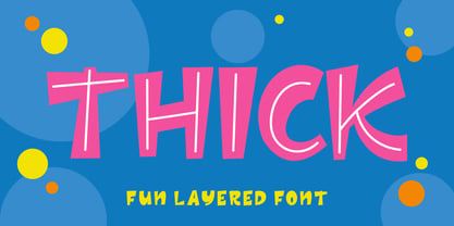 Thick Fuente Póster 1