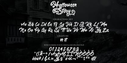 Halloween Story Font Poster 4