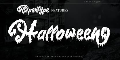 Halloween Story Font Poster 3