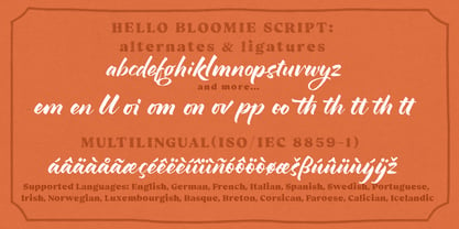 Hello Bloomie Font Poster 9