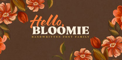 Hello Bloomie Font Poster 1