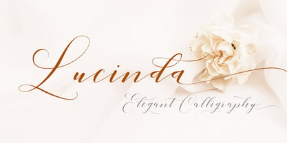 Lucinda Script Font Poster 1