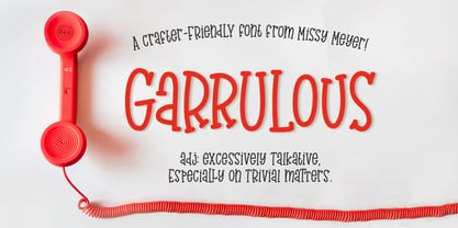 Garrulous Font Poster 1