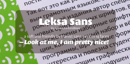 Leksa Sans Police Poster 1