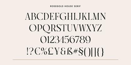 Rosegold House Font Poster 13