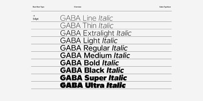 Gaba Font Poster 4