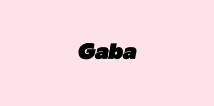 Gaba Font Poster 1