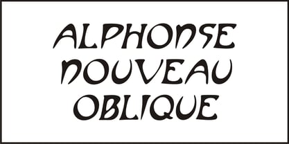 Alphonse Nouveau Font Poster 4