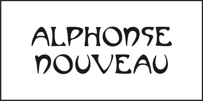 Alphonse Nouveau Font Poster 2