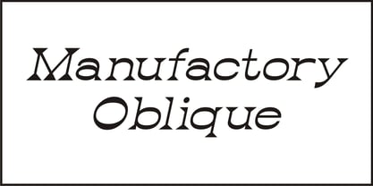 Manufactory JNL Font Poster 4