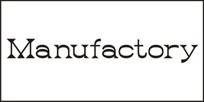 Manufactory JNL Font Poster 2