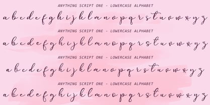 Anything Script Font Poster 11
