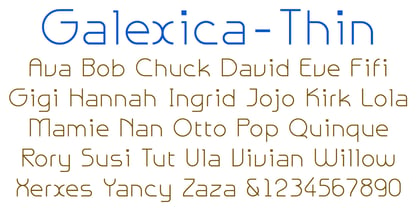 Galexica Font Poster 5