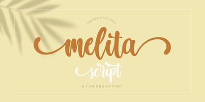Melita Script Fuente Póster 1