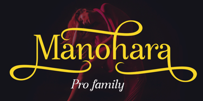 Manohara Pro Font Poster 1