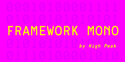 Framework Mono Font Poster 1