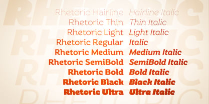 Rhetoric Font Poster 11