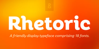 Rhetoric Font Poster 1