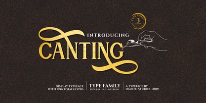 Canting Font Poster 1