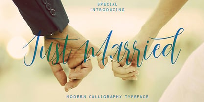 Just Married Font Poster 7