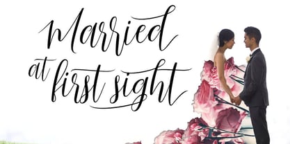 Just Married Font Poster 6