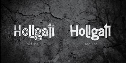 Hollgati Font Poster 2