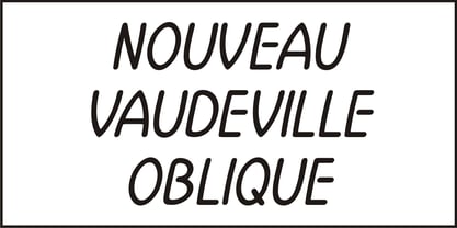 Nouveau Vaudeville Font Poster 5